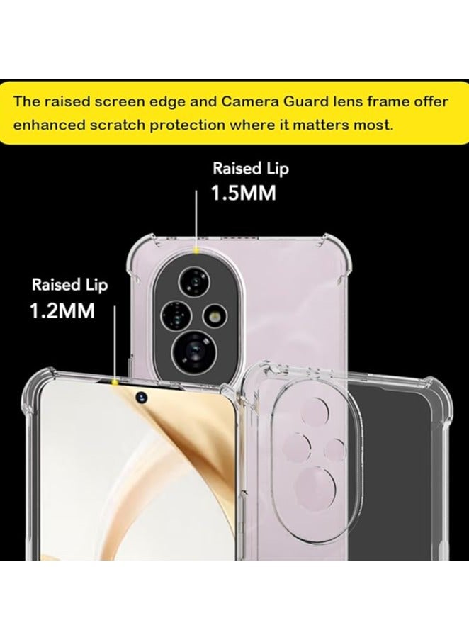 Case For Honor 200 transparent TPU four-corner airbag protective cover transparent soft silicone - Image 3
