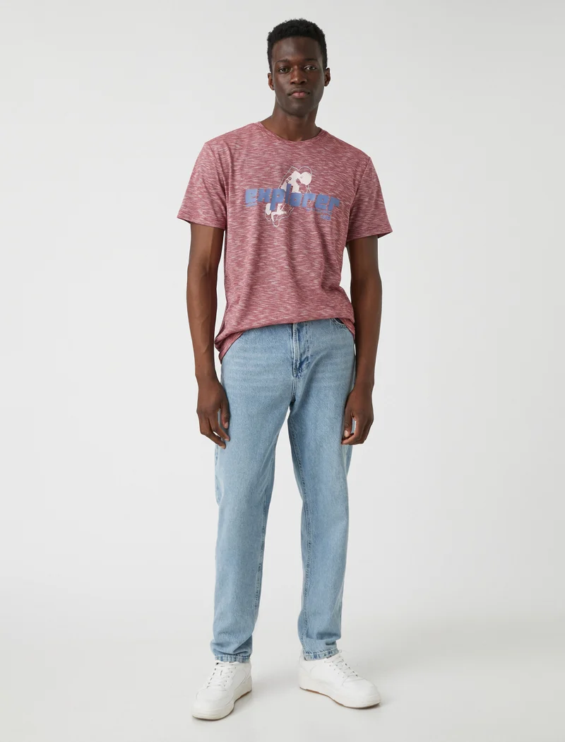 كوتون Astronaut Printed T-Shirt