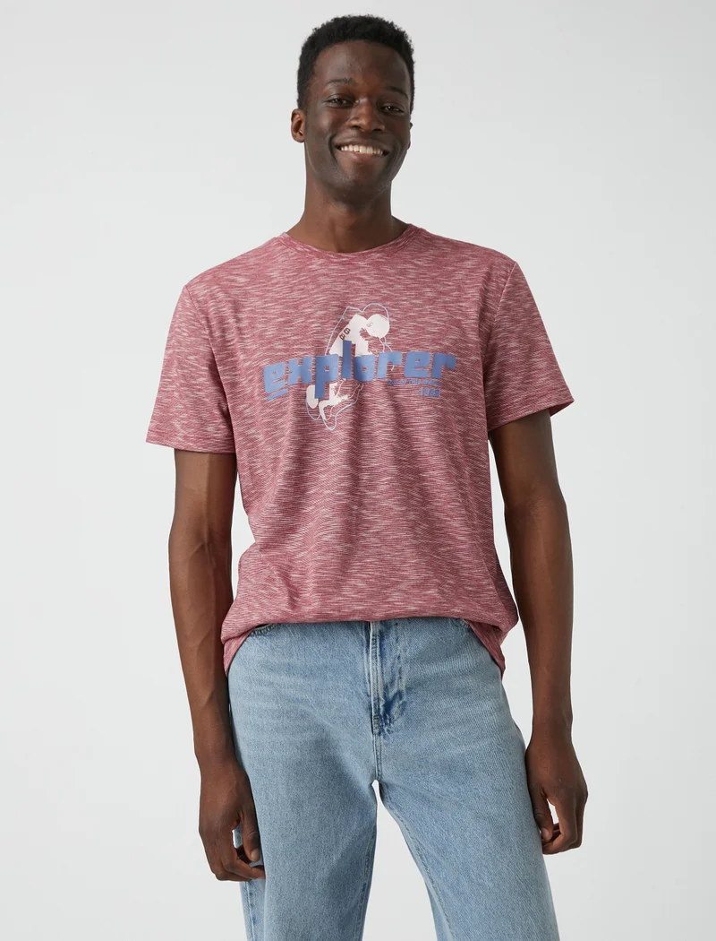 كوتون Astronaut Printed T-Shirt