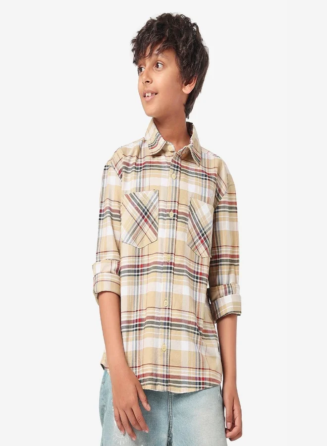 LILPICKS Boys Checkered Shirt