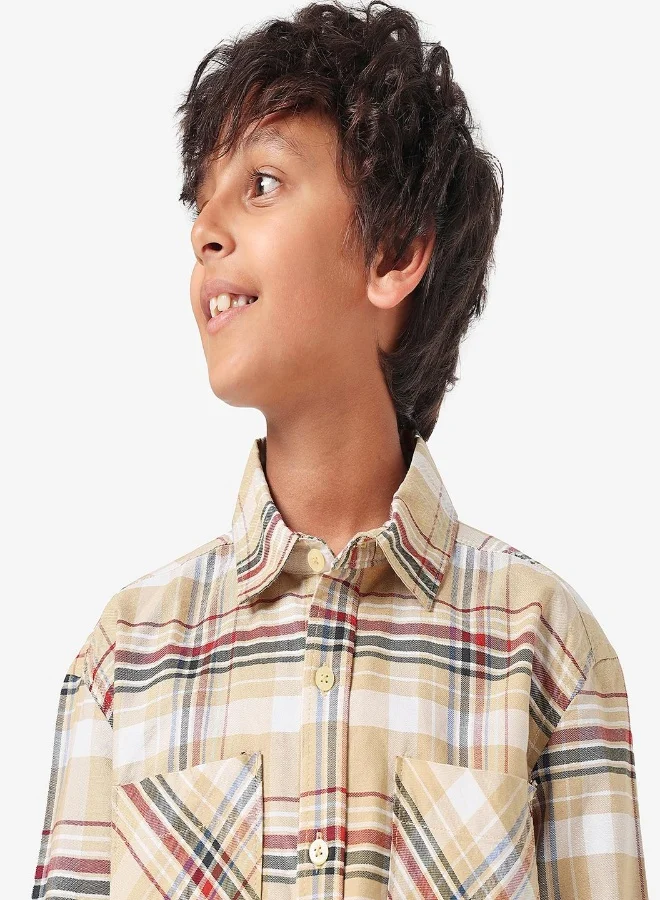 LILPICKS Boys Checkered Shirt