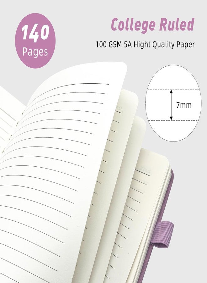 LEAGIM Lined Spiral Journal Notebook for Women & Men, College Ruled Hardcover Notebook for Work & Note Taking, Journals for Writing, 100 GSM, Business, School, 140 Pages, A5(5.8"x8.5") - Pink - Image 2