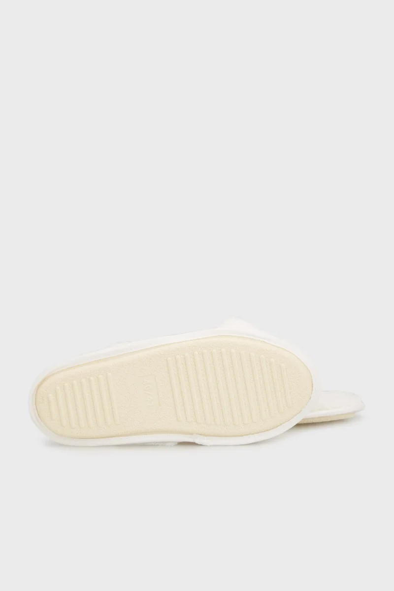 Lela Soft Texture Cross Plush Slippers Women Slippers 6722001