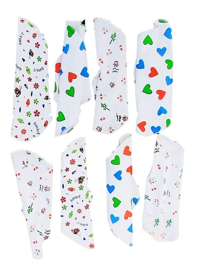 SUNUO - Reusable Baby Cloth Wipes 8"x 8" Inches- 100% Cotton Hosiery Cloth- -Ultra Soft (Multi, Pack of 12) - Image 2