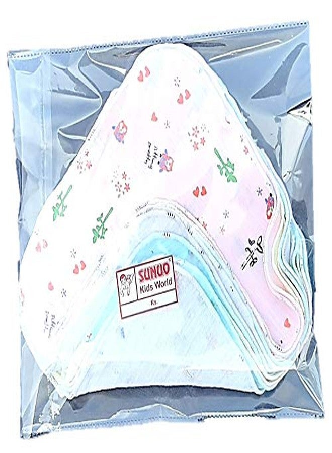 SUNUO - Reusable Baby Cloth Wipes 8"x 8" Inches- 100% Cotton Hosiery Cloth- -Ultra Soft (Multi, Pack of 12) - Image 3