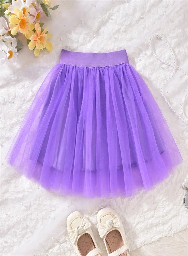 CPEI 6th Birthday Outfit for Girls 6 Year Old Six Sixth Sweatshirt Tutu Skirt Fall Clothes, Purple, 6 years - Image 3