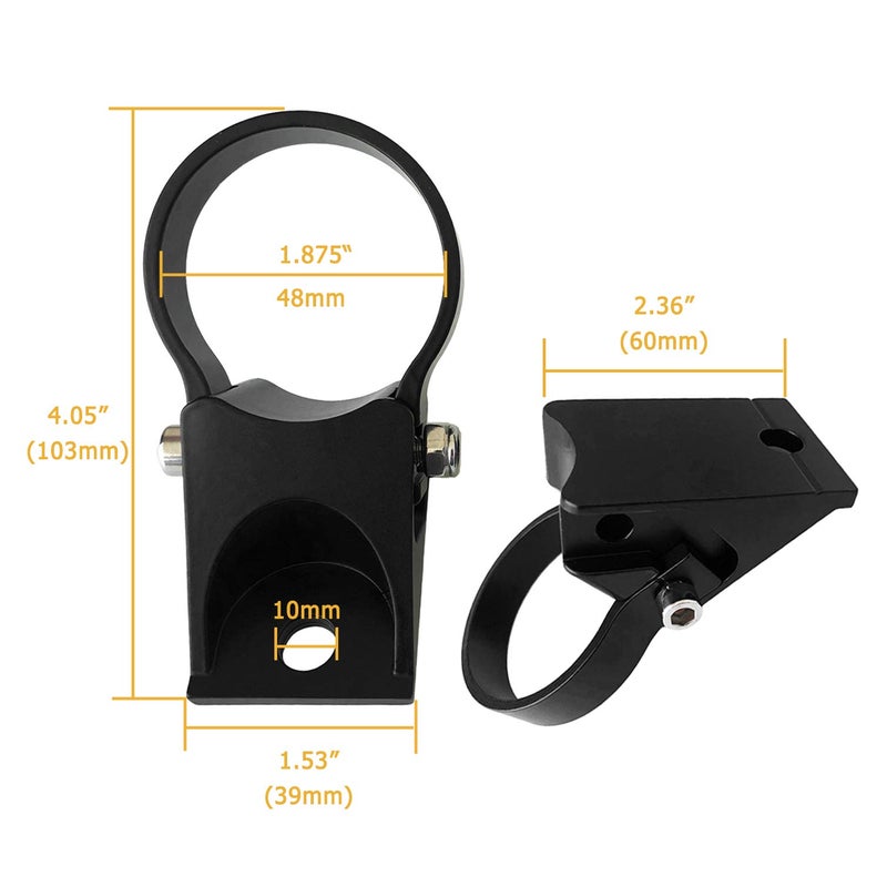 MOTLTECH 1.875" Mounting Bracket Roof Roll Bull Bar for Off Road LED Light Bar, fit for UTV ATV Can Am Maverick X3 Polaris RZR XP Side by Side and More - Image 3