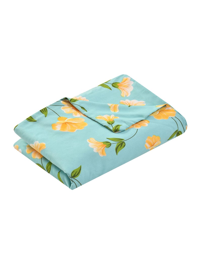 MORADO Premium Glace Cotton Floral Design Duvet Cover - Double, Multicolor with Zipper - Image 5