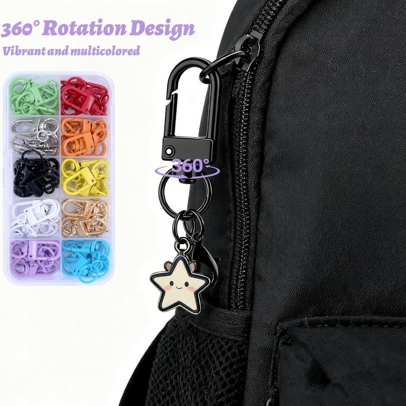 50pcs Mini Keychain Carabiner Small Colorful Carabiners for Handbag Bag Additions - Image 5