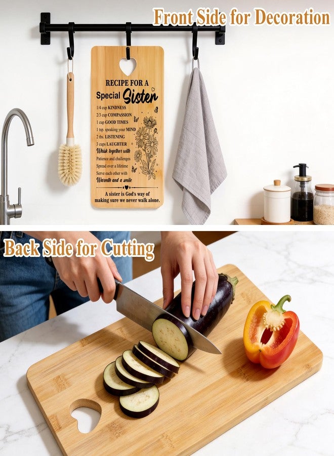 Hilislog Sister Birthday Gifts Recipe for A Special Sister Cutting Board from Sisters Christmas Gift for Sisters Adult Xmas Gifts Idea Special Gofts Valentines Day Present for Best Friend Soul Sister - Image 3