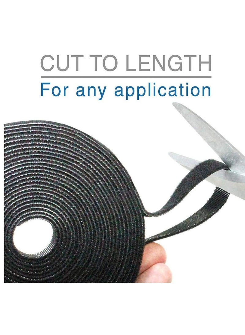 Y&D - Cable Straps, Reusable Ties, 2 rolls Adjustable Multipurpose Hook and Loop Securing Straps for Cord Management - Image 1