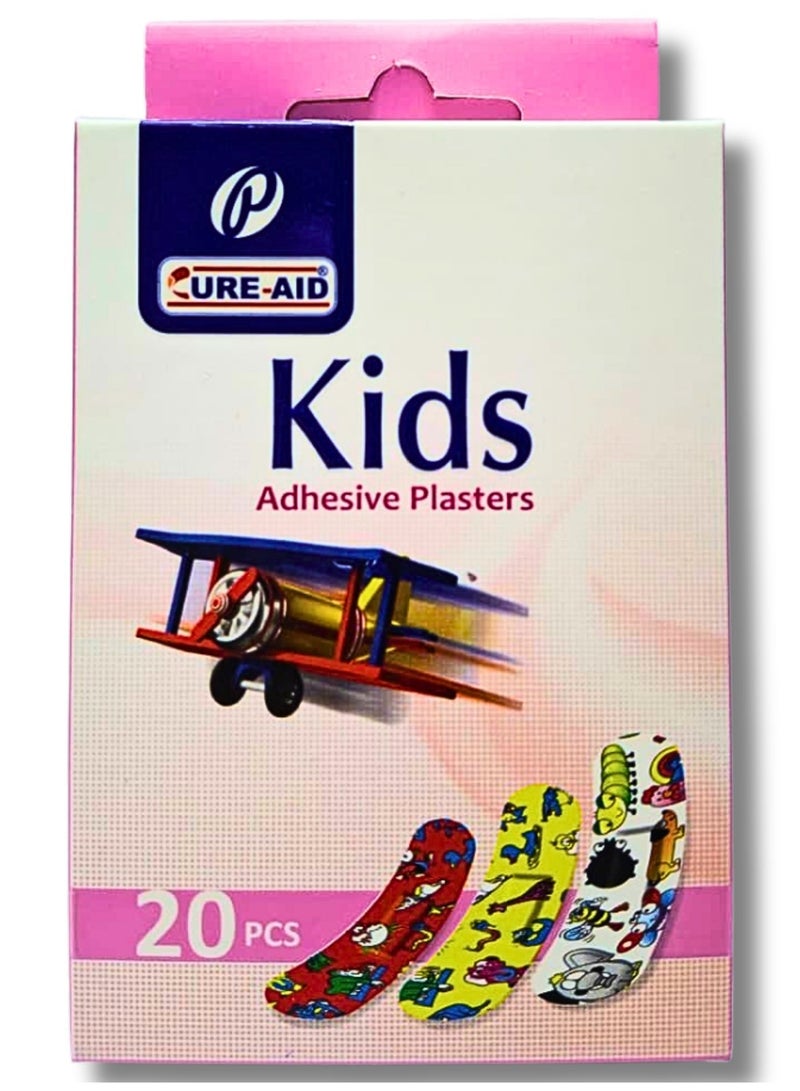 كيور إيد بلاستر جروح لاصق ملون للأطفال 20 قطعة