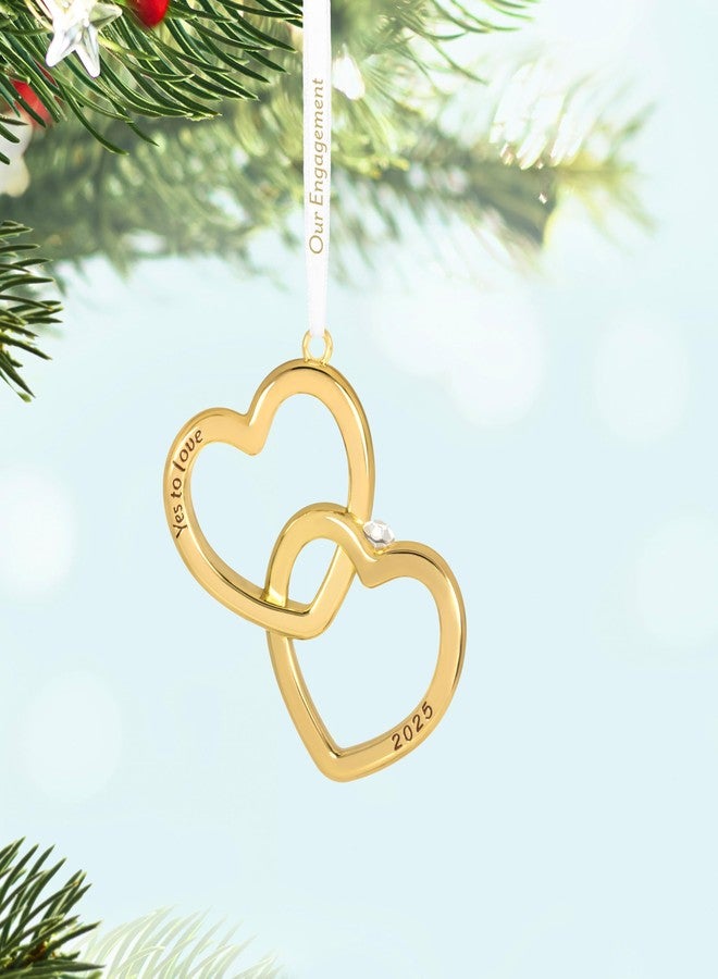 Hallmark Keepsake Christmas Ornament 2025, Our Engagement 2025, Metal, Engagement Gifts - Image 2