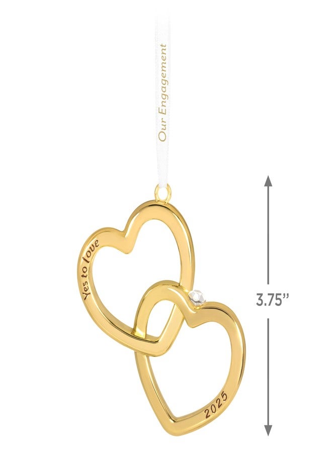 Hallmark Keepsake Christmas Ornament 2025, Our Engagement 2025, Metal, Engagement Gifts - Image 3
