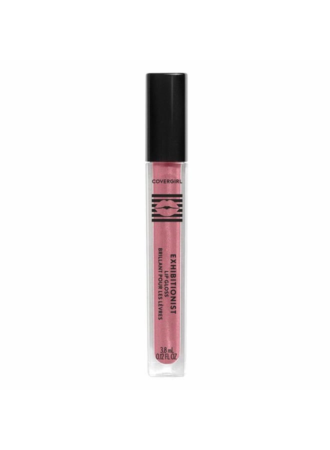 CoverGirl Exhibitionist Lip Gloss, Short Change, High-Glossy, Cream, 0.99 Fl Oz, Shiny Pink Lip Gloss, Moisturizing Lip Gloss, Intense Hydration, Vibrant, Luscious - Image 2