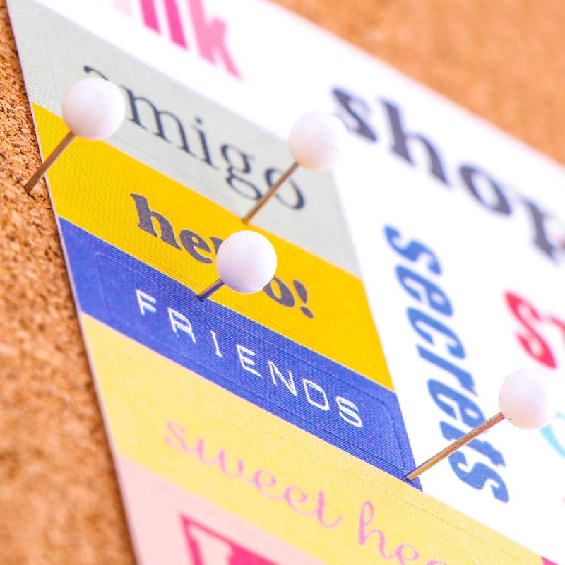 Yalis Push Pins Map Tacks 1/8-Inch Assorted Color Beads Head Map Marking Push Pins,500-count (White) - Image 4