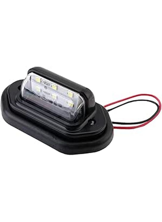 6 لمبة لوحة ترخيص بيضاء LED للشاحنات والسيارات عالمية 10-30 فولت مصباح علامة - Image 1