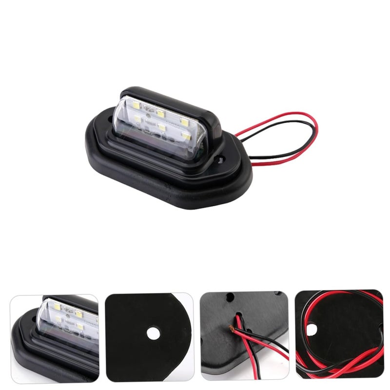 6 لمبة لوحة ترخيص بيضاء LED للشاحنات والسيارات عالمية 10-30 فولت مصباح علامة - Image 5