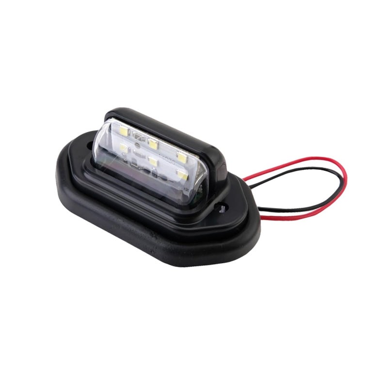 6 لمبة لوحة ترخيص بيضاء LED للشاحنات والسيارات عالمية 10-30 فولت مصباح علامة - Image 2