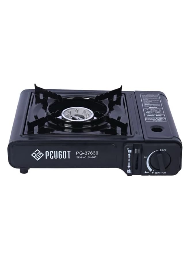 Generic Peugot 2IN1 Portable Gas Stove PG 37630 (Black) - Image 1