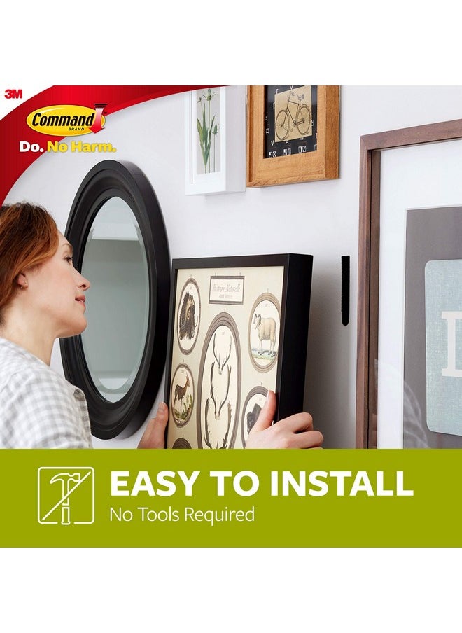 Command Command Large Picture Hanging Strips Damage Free Hanging Picture Hangers No Tools Wall Hanging Strips For Christmas Decorations 14 Black Adhesive Strip Pairs(28 Command Strips)  - Image 5