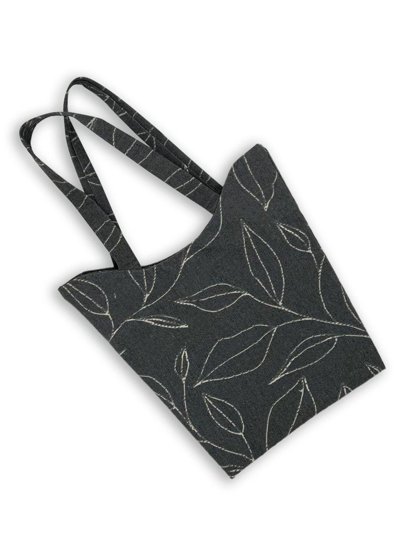 Gharibo Bags casual printed linen tote bag W230016B 