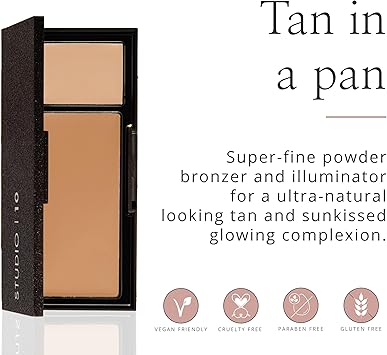 Studio 10 Studio10 Radiance Glow Bronzing Veil Demi Matte Bronzer for Subtle Warmth and Radiant Skin Lightweight Powder Formula Suitable for Mature Dull or Dry Skin with Natural Sun Kissed Finish and Lift - Image 2