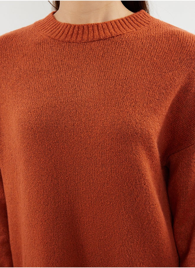 trendyol Tile Mini Knitwear Soft Textured Dress TWOAW24EL00035  - Image 4
