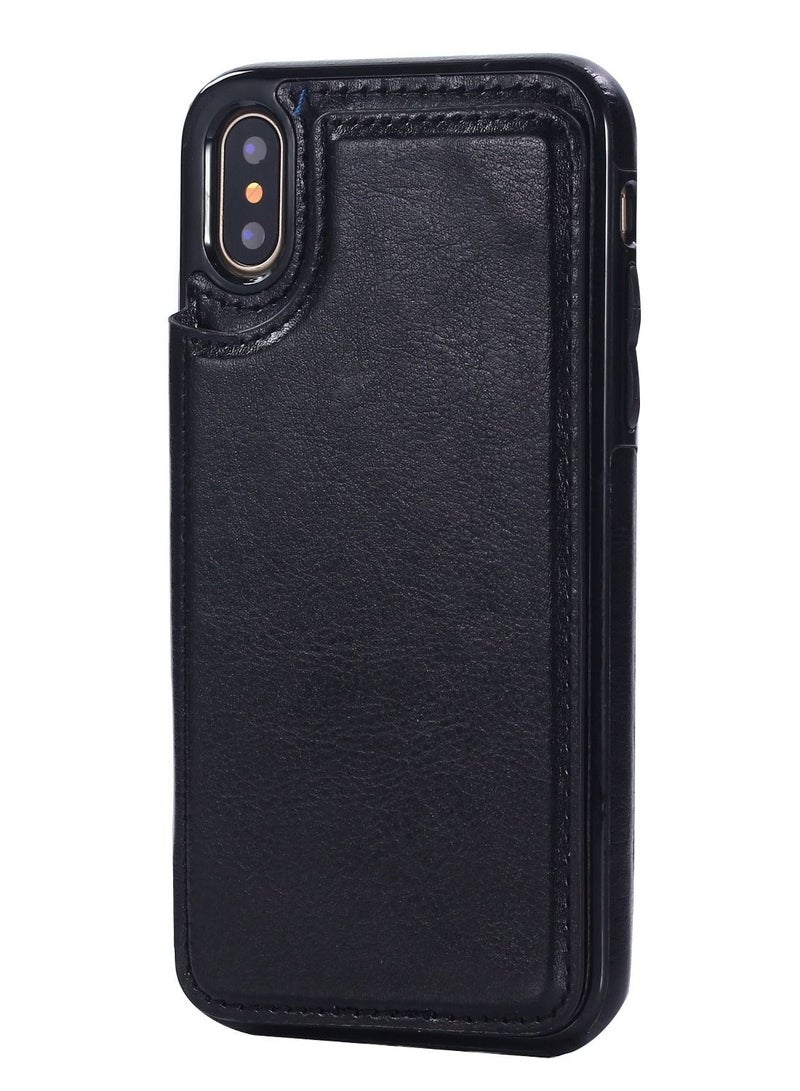 Loquat Suitable For IPhone Mobile Phone Leather Case Crazy Horse Pattern Sticker Card  - Image 1