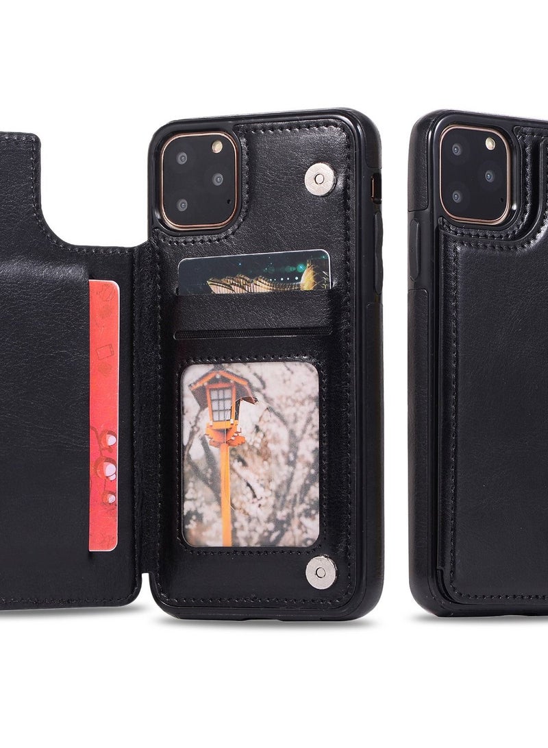 Loquat Suitable For IPhone Mobile Phone Leather Case Crazy Horse Pattern Sticker Card  - Image 2