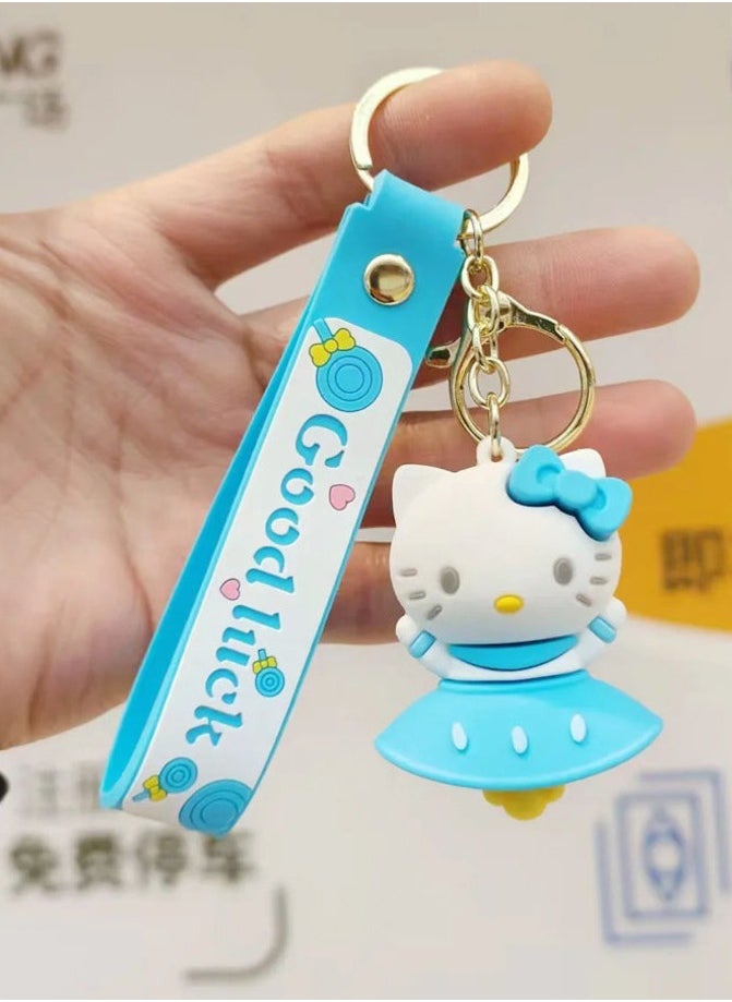 Generic - Distinctive cartoon keychain distinctive accessory high-quality anime keychain with Hello Kitty design that fits with car keys wallet and bag wonderful and beautiful gift - Image 1