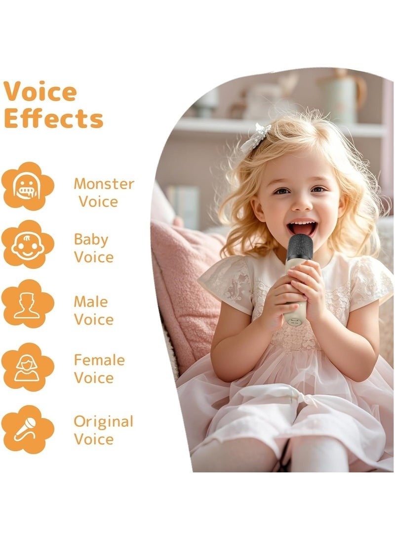 Mini Karaoke Machine, Portable Bluetooth Speaker with 2 Wireless Microphones and LED Party Lights for Kids and Adults, Perfect Birthday Gift for Boys and Girls, Family Home Party Fun - Image 3