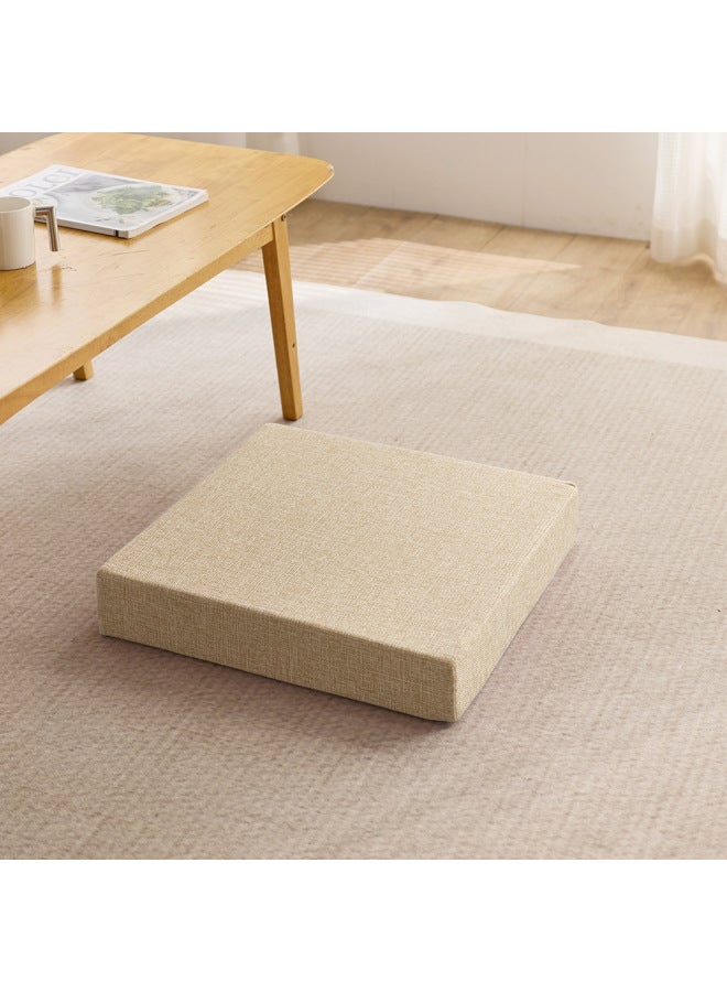 Linen Cushion 45d High Density Sponge Cushion Dining Chair Cushion Office Sedentary Artifact Student Heightening Chair Cushion