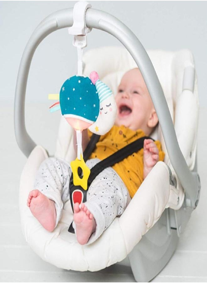 Taf Toys Taf Toys Musical Mini Moon, On-The-Go Pull Down Hanging Music and Lights Infant Toy | Parent and Baby’s Travel Companion, Soothe Baby, Keeps Baby Relaxed While Strolling, for Newborns and Up  - Image 2