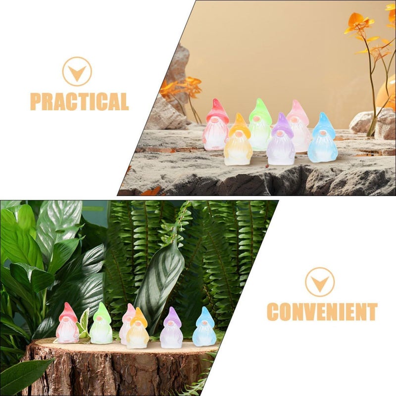 60 Glow in the Dark Resin Gnome Statues for Outdoor Garden Yard Patio Decor Bulk Set - Image 4