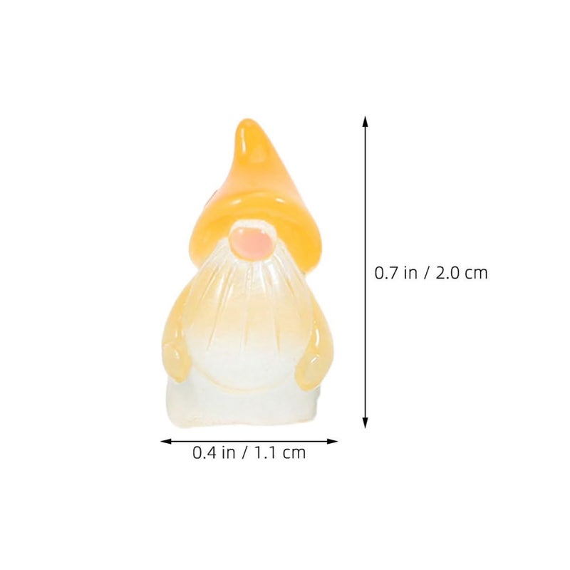 60 Glow in the Dark Resin Gnome Statues for Outdoor Garden Yard Patio Decor Bulk Set - Image 3