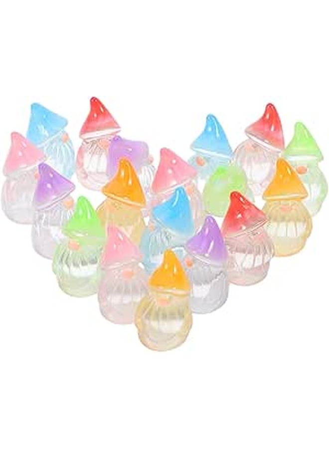 60 Glow in the Dark Resin Gnome Statues for Outdoor Garden Yard Patio Decor Bulk Set - Image 1