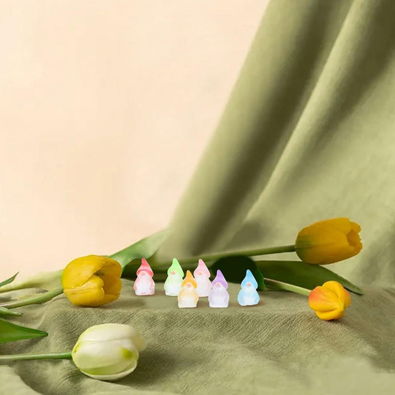 60 Glow in the Dark Resin Gnome Statues for Outdoor Garden Yard Patio Decor Bulk Set - Image 5