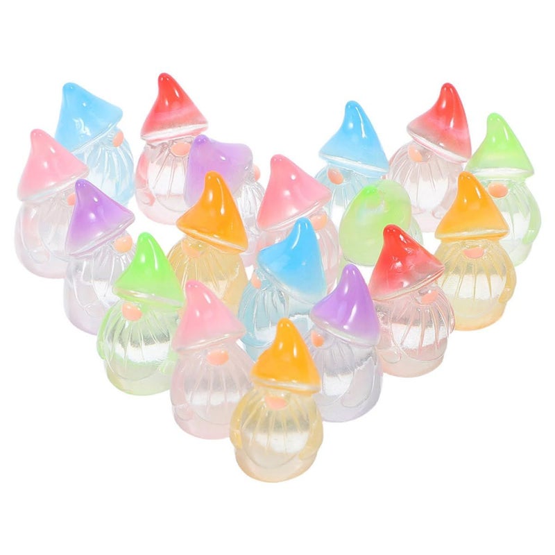 60 Glow in the Dark Resin Gnome Statues for Outdoor Garden Yard Patio Decor Bulk Set - Image 2