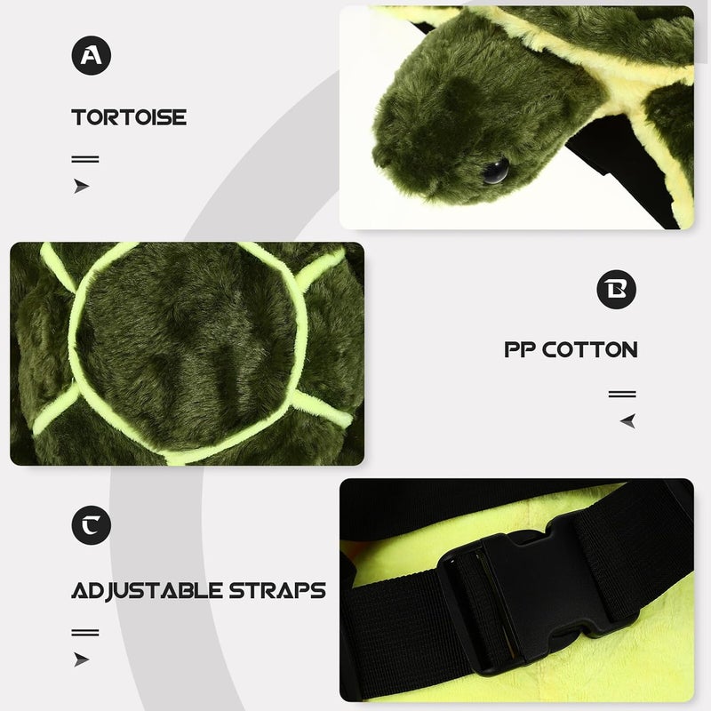 Lurrose 2pcs Animal-shaped Soft Plush Skiing Protective Cushion for Adults Outdoor Sports Winter Knee Guards - Image 4