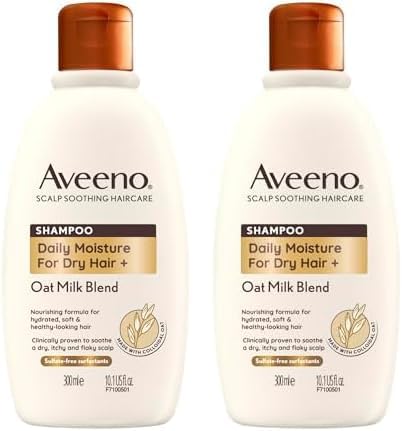 Aveeno hydrating oat milk scalp soothing shampoo for dry hair 300ml - Image 1