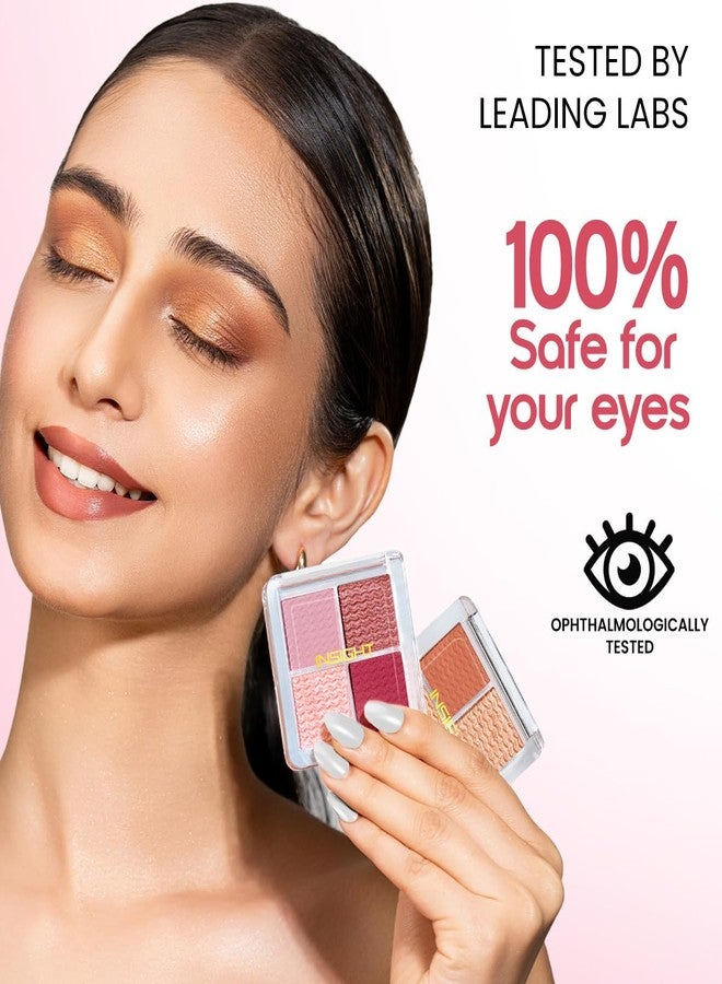 INSIGHT Ready Set Glam Eyeshadow Palette - Blush Bash (11g) | Highly Pigmented | Buttery Smooth Texture | Easy to Blend | Long-Lasting Wear | Travel-Friendly | Suitable for All Skin Tones | Ideal for Daily & Party Makeup - Image 5