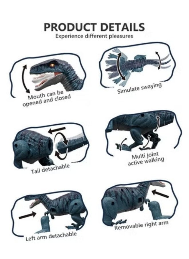 GGEROU Remote Control Dinosaur with Lights, Walking, Roaring, Twist, Dinausore Remote Control Toy, Dinosaur for Children Boys Girls 3 4 5 6 7 8 9 Years Old  - Image 3