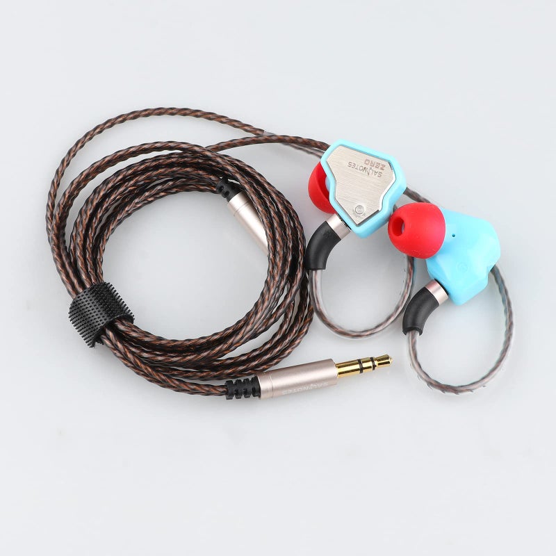 Linsoul سماعة أذن Linsoul 7Hz Salnotes Zero HiFi مع سائق ديناميكي 10 مم مع غشاء مركب معدني وواجهة من الفولاذ المقاوم للصدأ وكابل OFC قابل للفصل 2Pin (أزرق، بدون ميكروفون) - Image 4