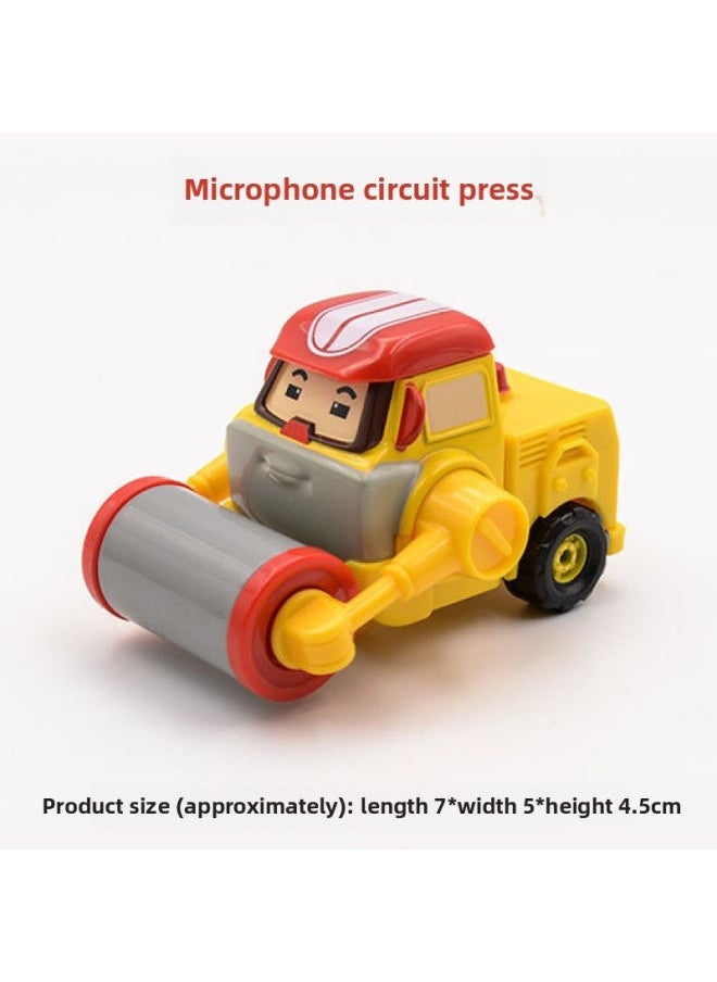 null - South Korea Purley Police Car Static Model Alloy Car Model Children Boy Toy Car Ornaments-Color:Golden Amba Ambulance (bulk Without Box) - Image 1