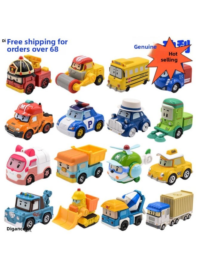 null - South Korea Purley Police Car Static Model Alloy Car Model Children Boy Toy Car Ornaments-Color:Golden Amba Ambulance (bulk Without Box) - Image 1