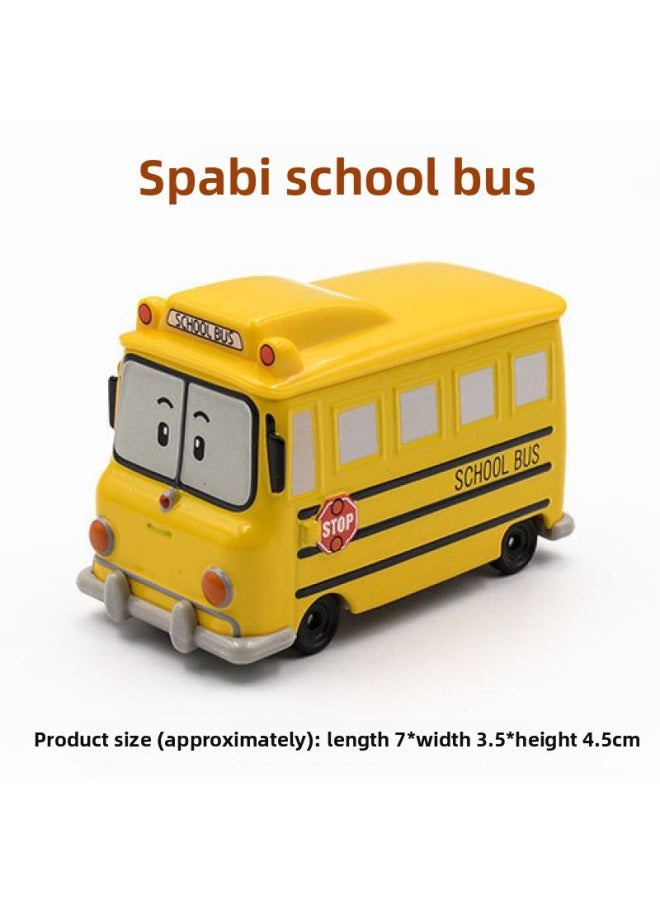 null - South Korea Purley Police Car Static Model Alloy Car Model Children Boy Toy Car Ornaments-Color:Golden Amba Ambulance (bulk Without Box) - Image 1