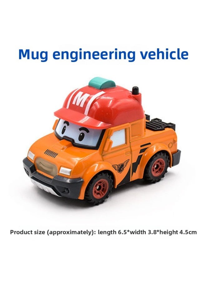 null - South Korea Purley Police Car Static Model Alloy Car Model Children Boy Toy Car Ornaments-Color:Golden Amba Ambulance (bulk Without Box) - Image 1
