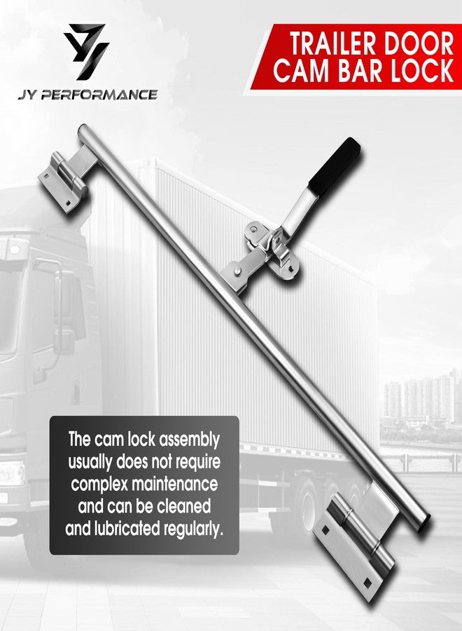 JY PERFORMANCE 36'' Trailer Swing Door Hinged Cam Bar Lock Assembly Side Door Enclosed Trailer - Image 5