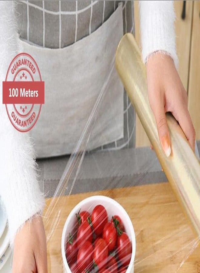 SEE Cling Film Wrap Food Biodegradable Multipurpose Food Wrapper Non-Stick Microwave Safe Vegitables and Fruit Wrapper (100 Meters guranted) Pack of Two (2) - Image 4